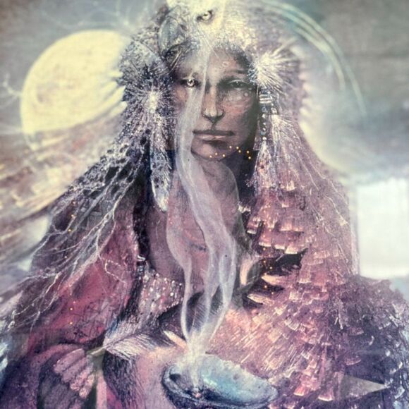 Mystical Shaman Framed, Matted, Behind Glass